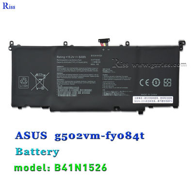 qualità  B41N1526 15.2V 64Wh Laptop Battery For ASUS ROG Strix GL502 GL502V GL502VS DB71 fabbrica